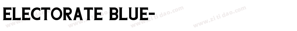 Electorate Blue字体转换